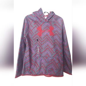 Under Armour Cold Gear Size YXL Color Gray Pink Youth Girls Hoodie  NWT